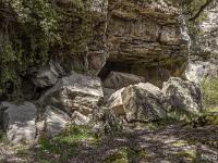 Plateau de Ganagobie (04)  Eboulement de la falaise ...