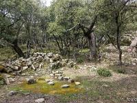 Plateau de Ganagobie (04)  Les ruines du viilage de villevieille - Vers le centre du village ...