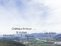 Plateau de Ganagobie (04)  Vues depuis le plateau - Vallée de la Durance ( Nord ) ...