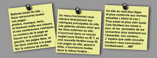Pr&eacute;senttion nouveau site
