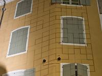 Rues en Fête - Sisteron 12 août 2015  Alain Blancard - Projection vidéo sur la façade de l'Hôtel d'Ornano