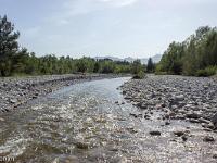Le Sasse  Au loin, les montagnes à l'Ouest de Ribiers