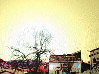 Sépia - Filtres - N&B partiel  Rue Font Chaude - Sisteron - Variante 2