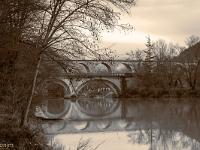 Sépia - Filtres - N&B partiel  Le Buech à Sisteron