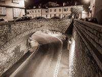 Sépia - Filtres - N&B partiel  Sisteron to night ...