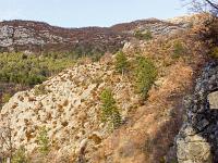 Sisteron - Ancienne route Napoléon  Autre vue sur la route