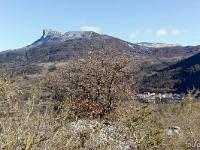 Sisteron Collet  En bas à droite, le quartier de la Baume à Sisteron