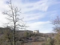 Saint Donat le Haut  Vue sur Saint Donat le Bas depuis le sentier au retour