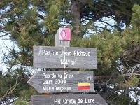 Tour du cirque de Valbelle  Arrivée au Pas de Jean Richaud (1441m)