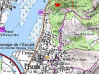 L'Escale - Vière ou Ville Vieille  Carte IGN Géoportail