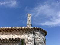 Le vieux Montsalier  L'abside et le clocher mur (Est) ...