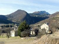 Eygalayes  Vue sur le village depuis le Nord