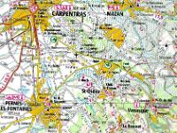 ign-venasque  Vénasque - Le village est à environ 11 km au sud-est de Carpentras par le CD 4, puis le CD 28 et à une trentaine de km d'Avignon .