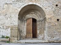 venasque-008-2  Vénasque - Église romane Notre-Dame - Entrée Ouest