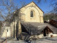 Abbaye de Boscodon  L'église abbatiale de style roman