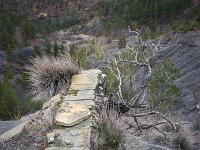 Du côté de Bevons un jour pluvieux d'hiver  Erosion