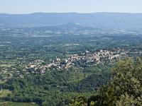 bonnieux-05  Vue sur Bonnieux depuis les crêtes du Petit Luberon