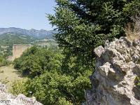 Bourdeaux  Vue sur le château des Évêques de Die depuis le château des Comtes de Poitiers