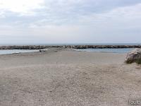 Littoral  Plage entre les Saintes et l'embouchure du petit Rhône