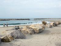 Littoral  Plage entre les Saintes et l'embouchure du petit Rhône