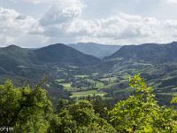 Chapelle Saint Cyrice (XI XIIe)  Paysage vers le Sud depuis la chapelle