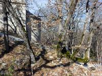 Chapelle Sainte Madeleine (XIIe)  Partie Est de l'abside (photo janvier 2021)