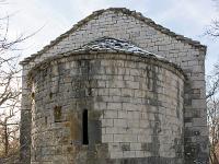 Chapelle Sainte Madeleine (XIIe)  L'abside au Nord (photo janvier 2021)