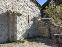 Chapelle de Dromon - Saint Geniez  Intérieur de la terrasse (Sud)