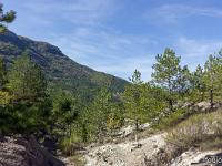 Chapelle Saint-Pons - XIIe  Paysage en montant de Valbelle