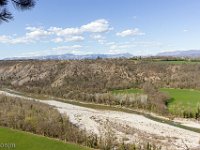 Sisteron : Collet - Virail - Marquise  Vue sur la vallée du Buech et le lit de celui-ci ...