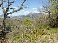 Sisteron : Collet - Virail - Marquise  Vue vers le Nord/Est. Au centre, la montagne de Gache (1334 m) ...