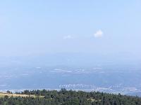 Sur les crêtes de Lure  Fin juillet 2024 - Au loin, on aperçois les pénitents et le village des Mées ...