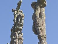 Croix  Bretagne - Finistère - St Marie du Menez-Hom - Les calvaires de la chapelle Sainte Marie (détail)