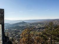 Forcalquier - ND de Provence (1875)  Vue vers le Sud/Ouest. Au loin vers la droite, on aperçoit les coupoles de l'Observatoire astronomique de St Michel