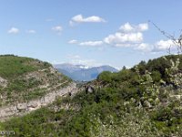 Gorges de la Méouge - Tour Pierre Grosse  Vue vers l'Est et l'entrée Est des gorges. (côté Châteauneuf-de-Chabre) ...
