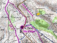 Borie à L'Est des Mourres  Plan de situation - IGN Géoportail