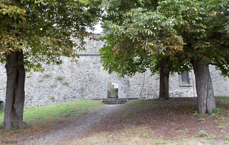 fort-savoie-021.jpg - Colmars-les-Alpes - Le Fort de Savoie -Dans celle-ci se trouve trois maronniers.Ils auraient pu servir de réserve de bois à l'intérieur du fort en cas de siège.