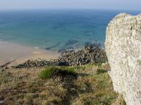 De la pointe de Dinan au Cap  de la Chèvre  Plage de la Palue depuis le sentier