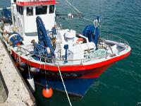 Douarnenez  Le Tximisrarri II à quai dans le port de pêche