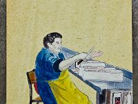 Douarnenez  Port Rhu - Oeuvre de Nibor sur les murs d'une ancienne conserverie