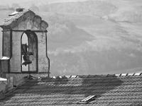 Hôtpital charles Romieu - Digne  Clocher de la chapelle de l'hôpital (monochrome)