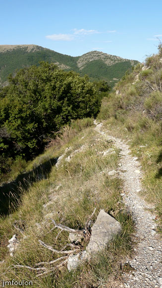 castellas-10web.jpg - Nous sortons des bois et marchons désormais à découvert vers les Plates (vue ver l'Est)