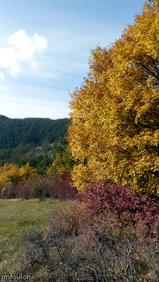 aqueduc-sagnieres-42web.jpg - Nous quittons les Sagnières pour rejoindre le hameau des Basses Graves. Ici vue vers l'Ouest. Les Sagnières sont à droite derrière les arbres