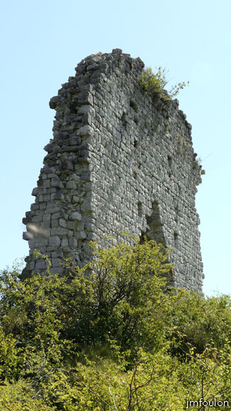 tour-melve-20web.jpg - La face Sud de la Tour  vue de l'Ouest. On voit bien ici l'imposante épaisseur des murs