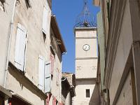 Manosque - Vieille ville  la Porte du Soubeyran (XVIIIeme siècle) - Le clocher de l’horloge, et le campanile à la curieuse forme de poire, qui la surmontent ont été rajoutés au XIXeme siècle.