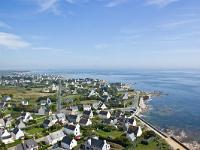 Pointe de Penmarc'h  Vue sur Kerity depuis le sommet du phare d'Eckmühl