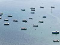 Pointe de Penmarc'h  Le petit port de Saint-Pierre depuis le sommet du phare d'Eckmühl