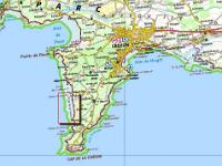 Crozon - Plage de la Palue  Situation géographique - IGN Géoportail