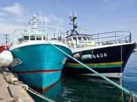 Port de pêche du Guilvinec  Le Men Brial et le Mab an Tarz à quai