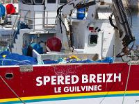 Port de Saint Guénolé  Le Spered Breizh à quai